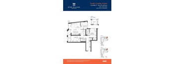 A floor plan for a suite in The Carlton Tower A.