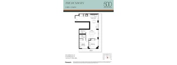 A floor plan for a 500 square foot duplex in Upper Wellington.