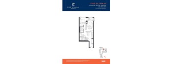A floor plan for a suite in The Eltham Tower A by King William Urban Residences.
