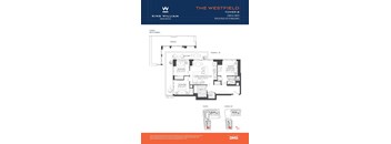 A floor plan for The Westfield Tower B by King William Urban Developments.