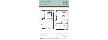 A floor plan for a 3 bedroom, 2 1/2 bath home by Fengate.