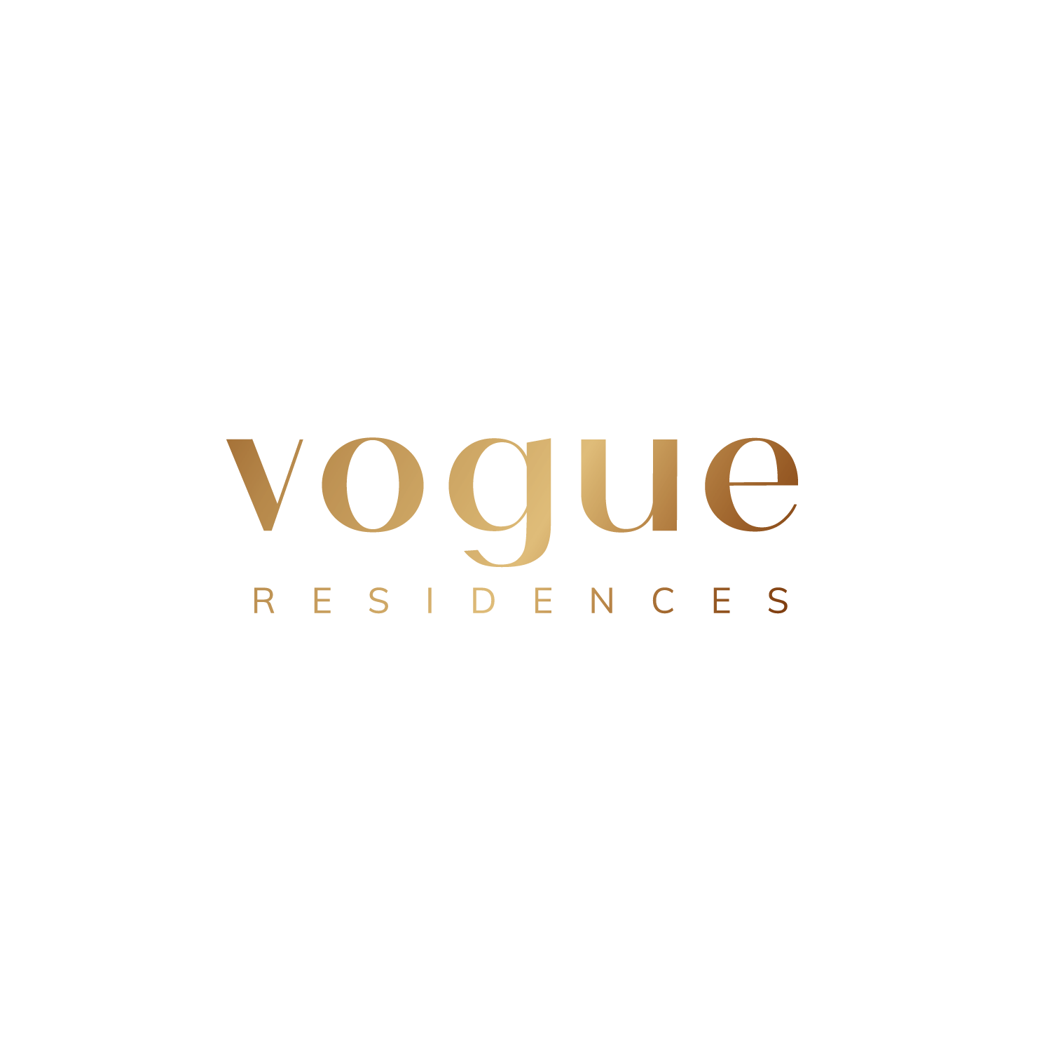 The image displays the logo of Vogue Residences.