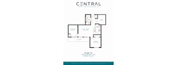Two bed + Den One bath