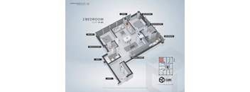 A 2 Bedroom Suite X-05 floor plan from Strategic Group Property.