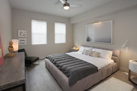 Main bedrooms accommodate king size furniture