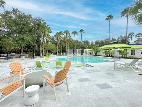 Pool with sundeck and WiFi