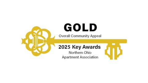 Gold Overall Community Appeal - 2025 Key Awards, Northern Ohio Apartment Association