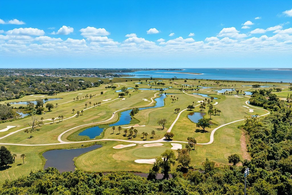 Beautiful balcony views Patriots Point Links golf course and harbor