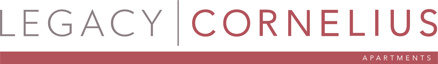 A black and red logo with the words "LEGACY" and "CORNELIUS" in white and red respectively.