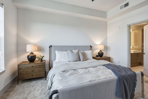 Large bedrooms accommodate king size furniture
