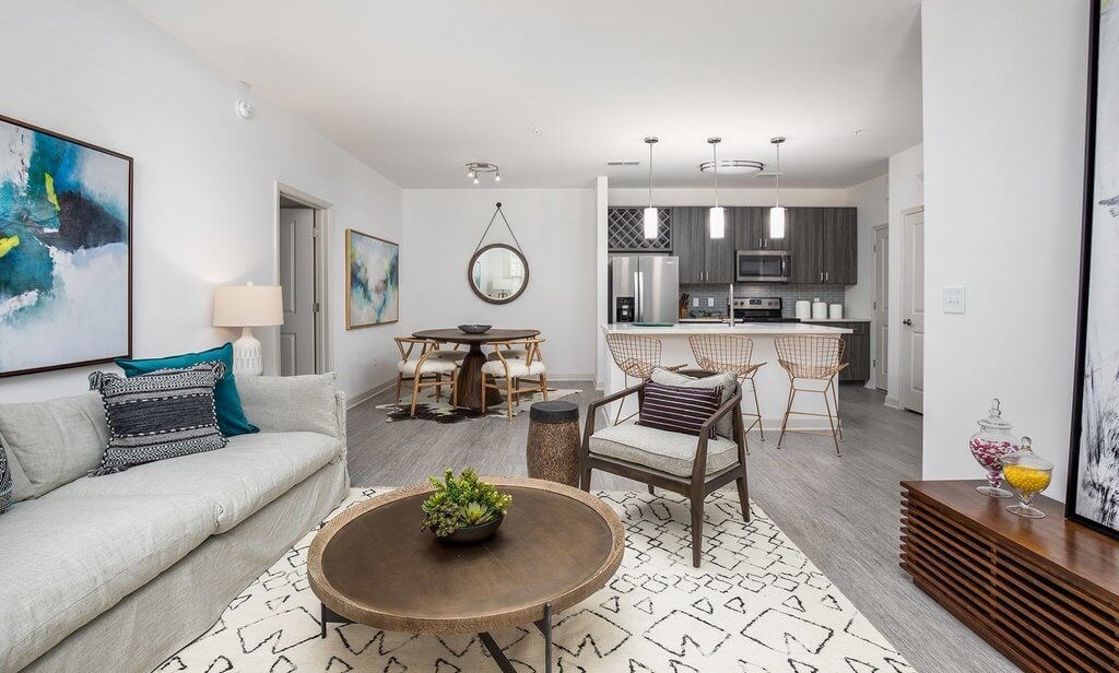 Open concept floor plans