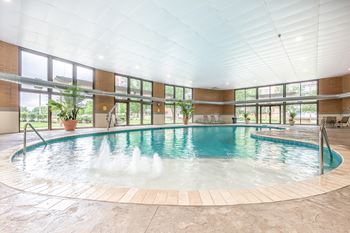 Heated indoor saltwater pool