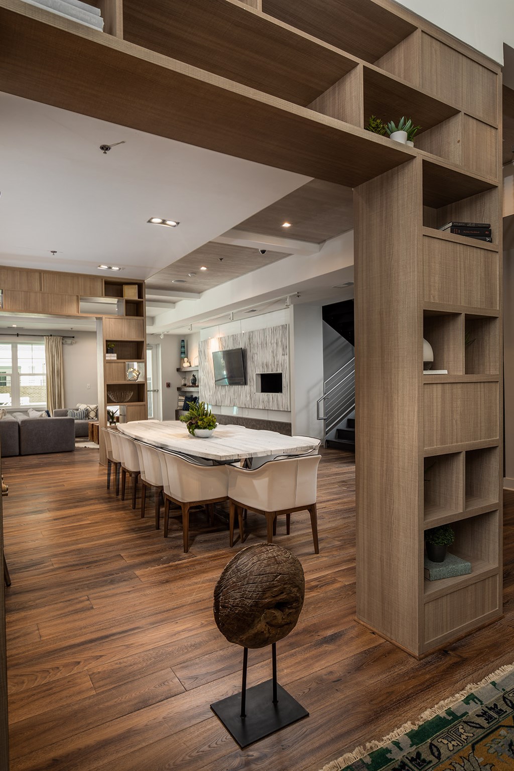 Clubhouse kitchen and lounge