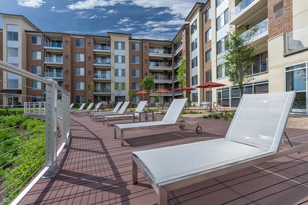 Private entertaining deck overlooking vast waterscape