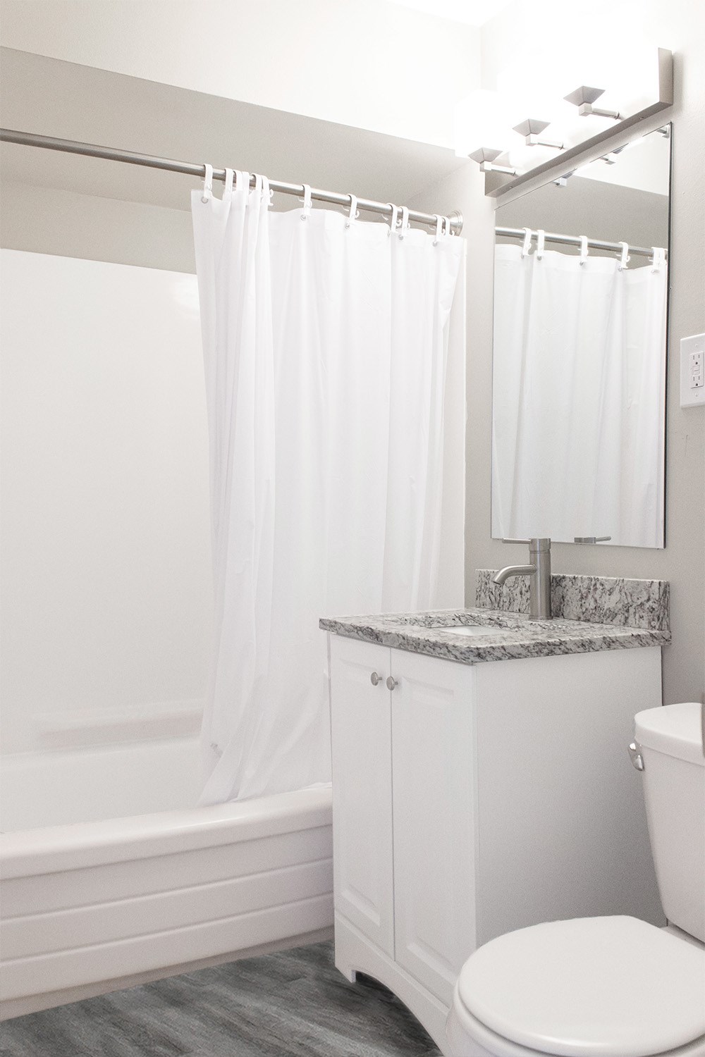 Bathrooms with granite countertops