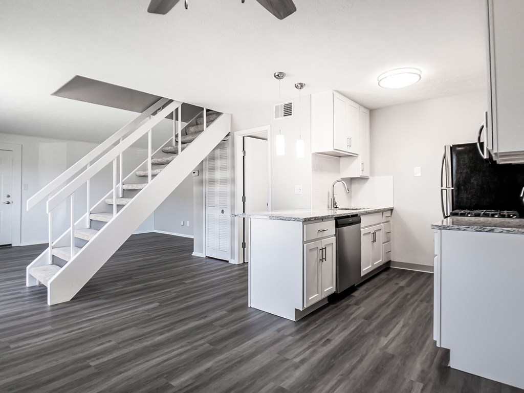 Open concept floor plans