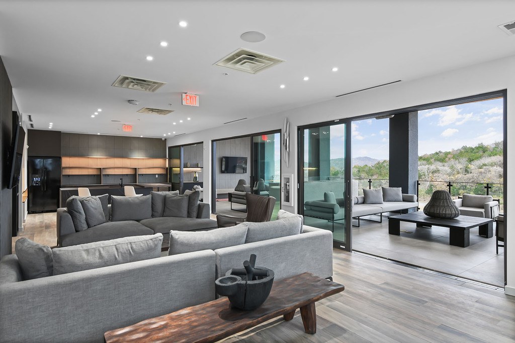 Lounge seating in skydeck