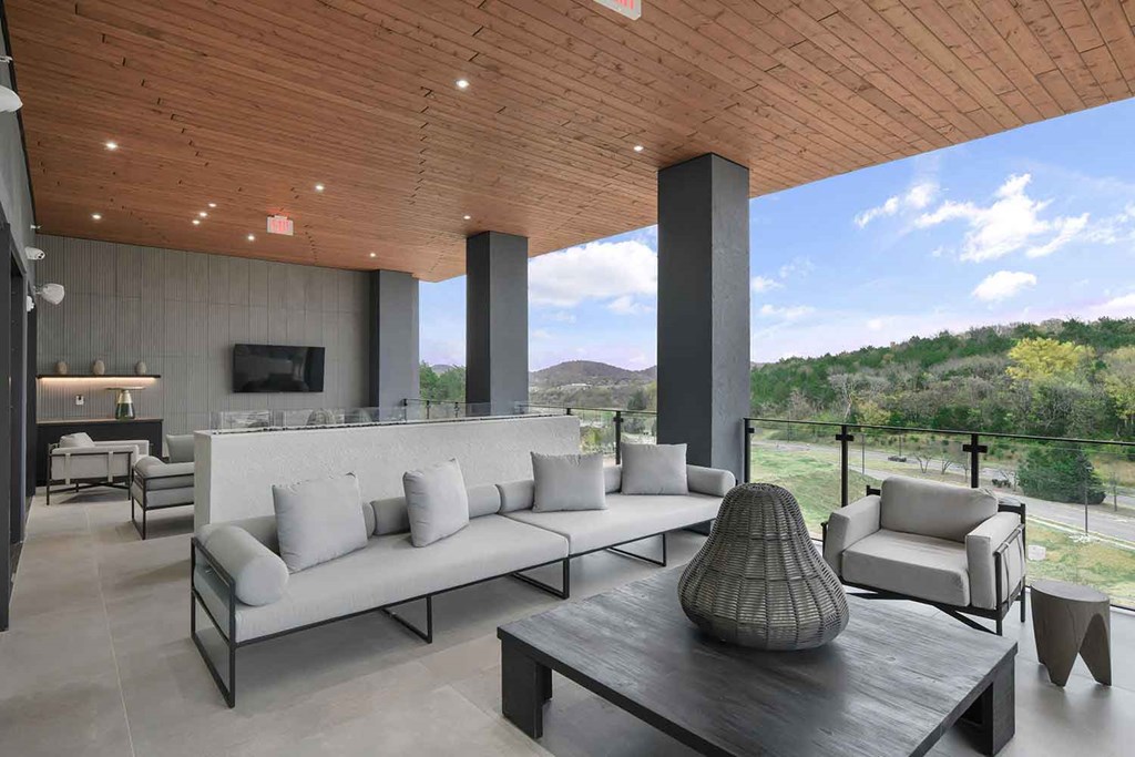 Seating area in skydeck