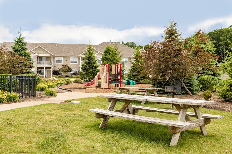 Picnic area with grills