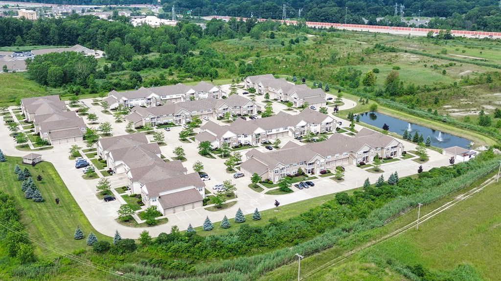 Aerial view of property