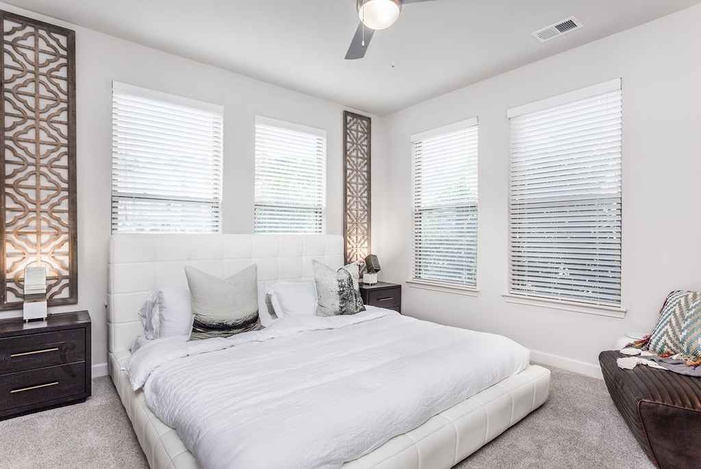 Master bedrooms with ceiling fans