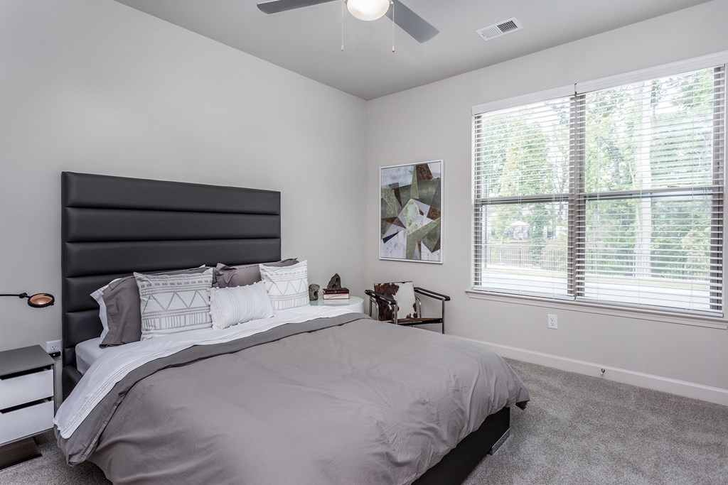 Master bedrooms accommodate king size furniture