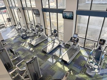 Professional fitness studio with Precor equipment