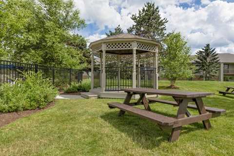 Picnic area with gazebo