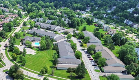 Liberty Hill Apartments property aerial view