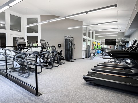 New professional-caliber fitness studio with Matrix equipment and free weights