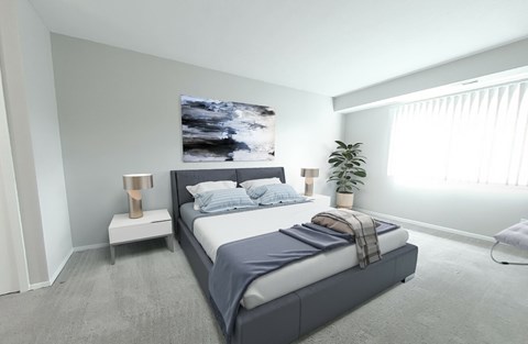 Main bedrooms accommodate king size furniture