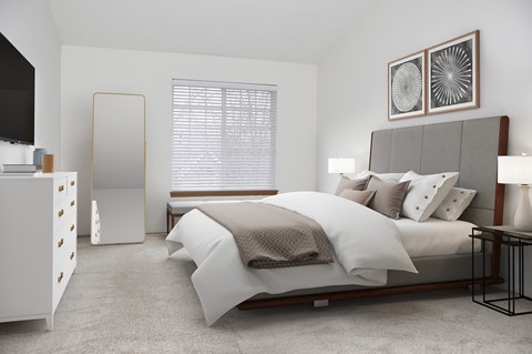 Spacious bedroom