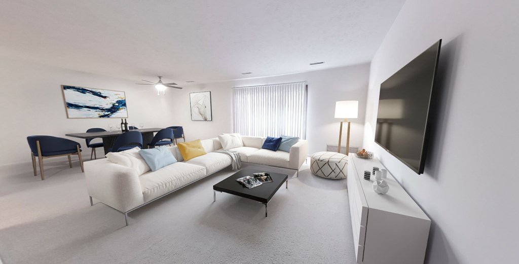 Spacious living room