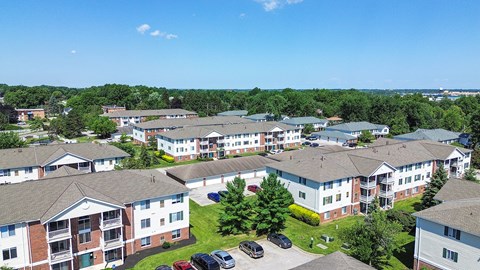 Big Creek Apartments aerial overview
