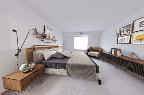 Main bedrooms accommodate king size furniture