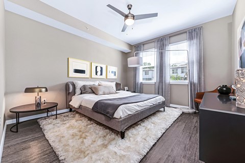 Main bedrooms accommodate king size furniture