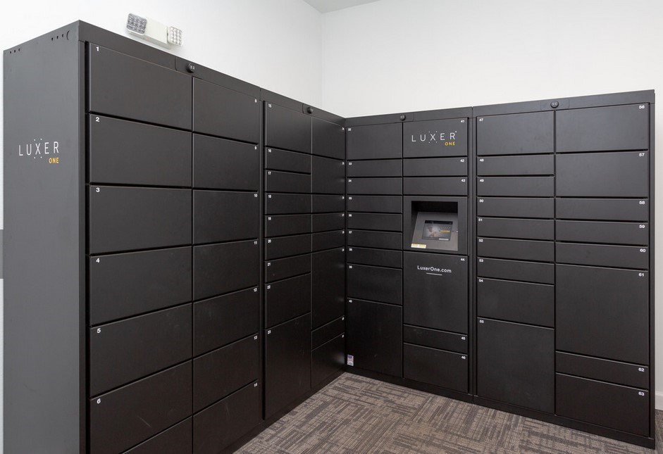 Luxer One package lockers with 24/7 availability