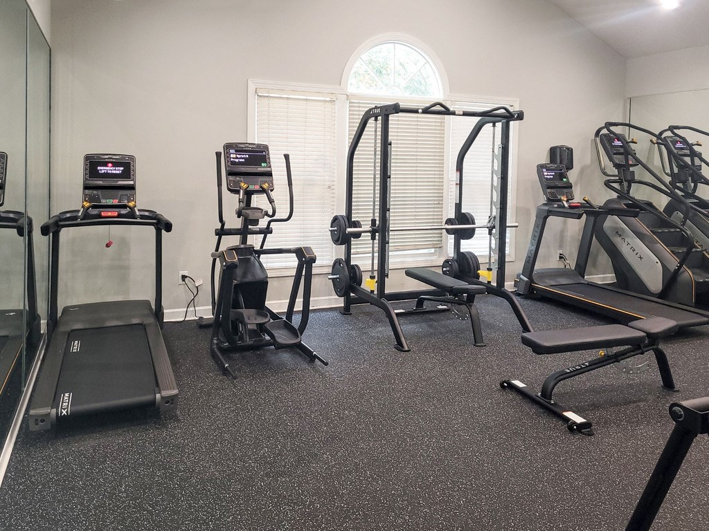 Professional fitness studio with Pilates/yoga zone and Precor equipment
