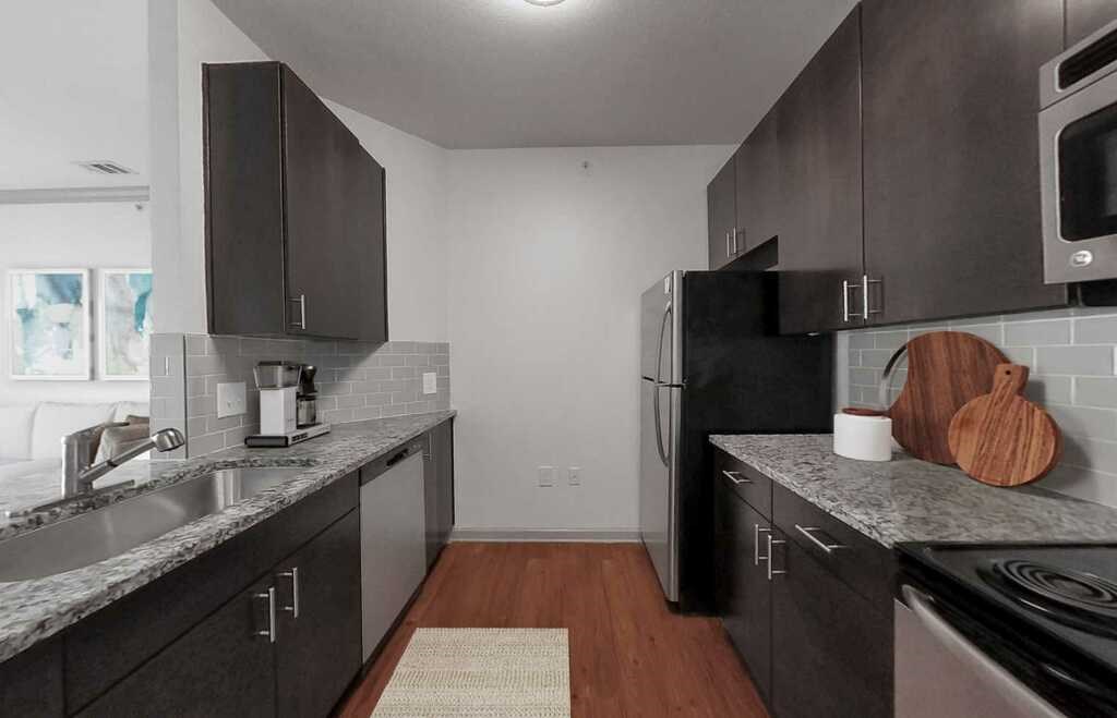 Upgraded garden suites with granite countertops