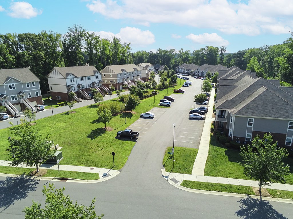 Townhomes and garden apartments located in Cornelius, North Carolina