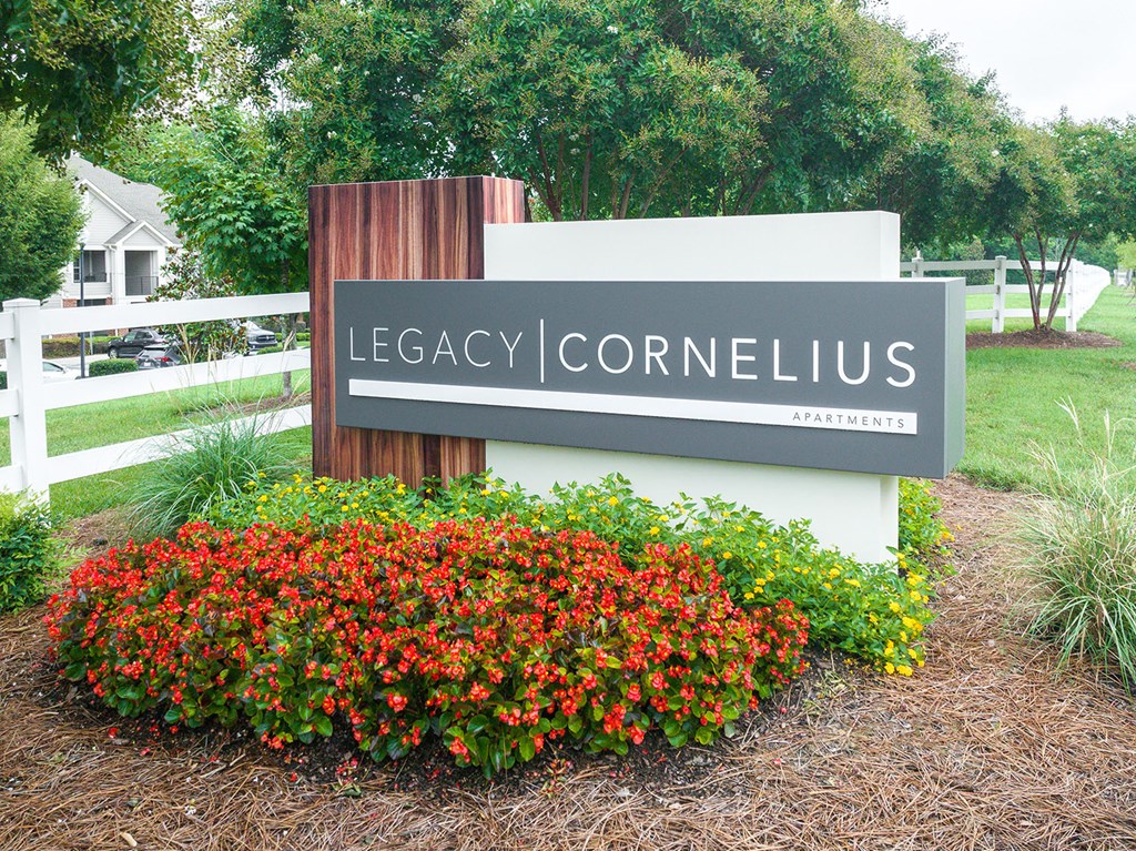 Legacy Cornelius Apartments monument sign