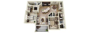 A 13x15.4 foot living space is shown in the image.