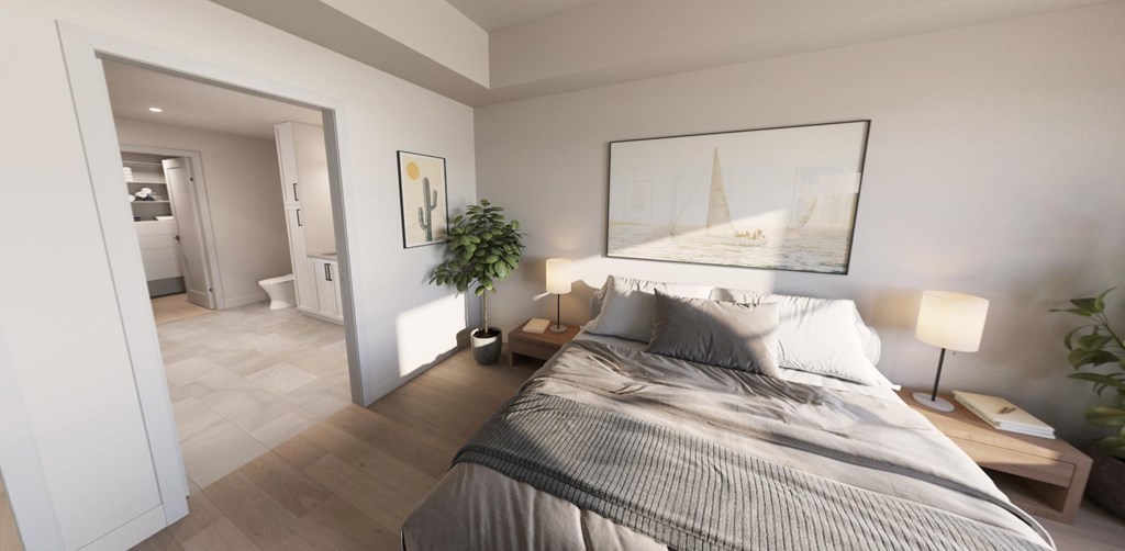 Massive bedrooms accommodate king size furniture