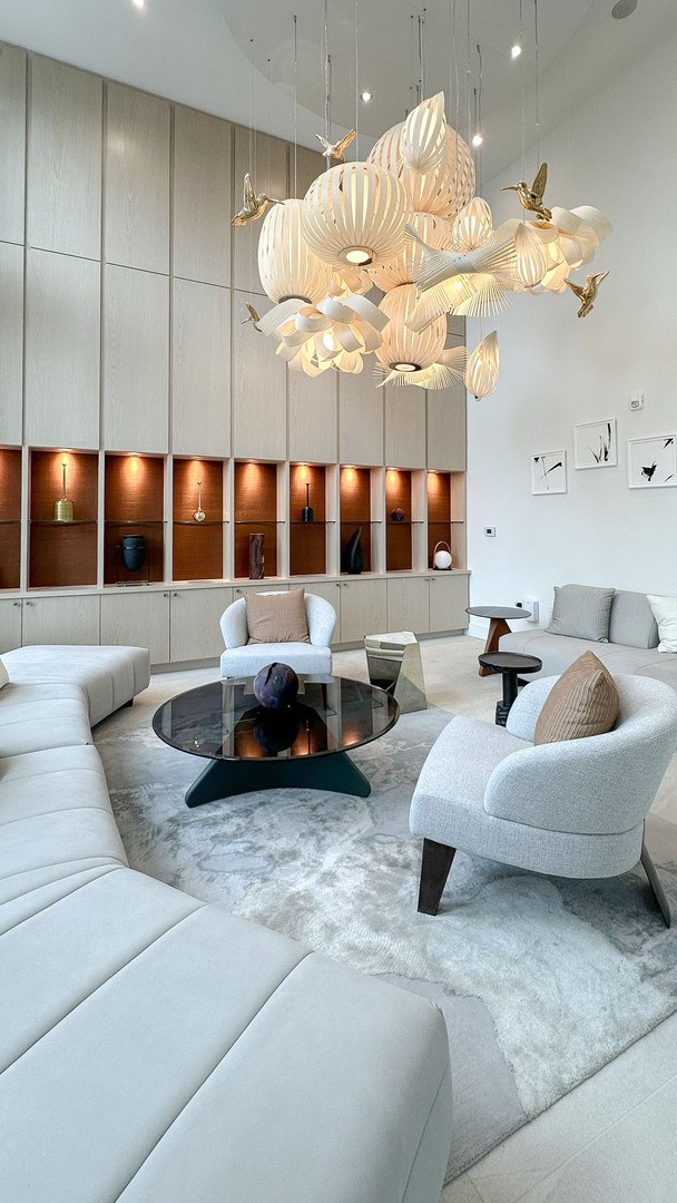 Multi-story clubhouse with lounges