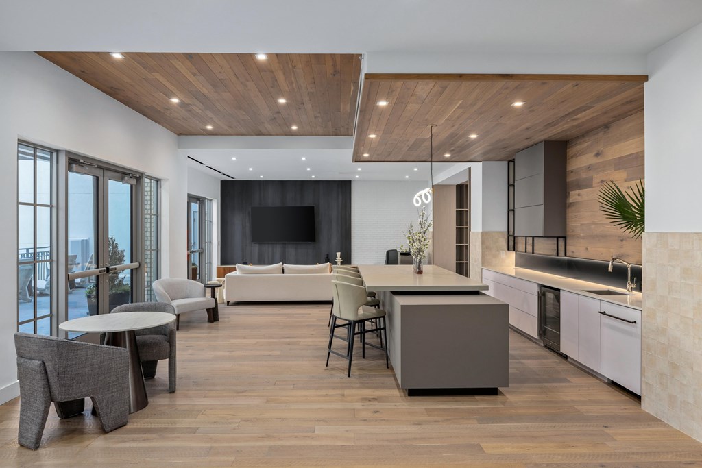 Impressive multi-story clubhouse with lounges, kitchen and entertaining areas