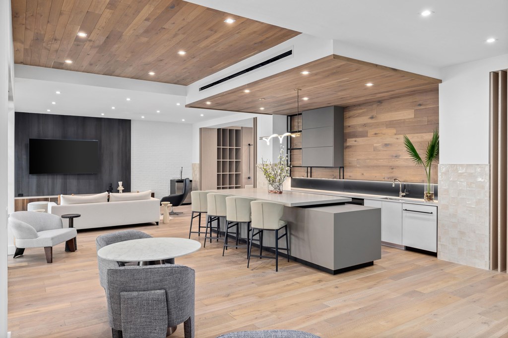 Impressive multi-story clubhouse with lounges, kitchen and entertaining areas