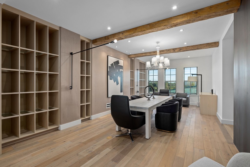 Library/business center, conference room and work hub