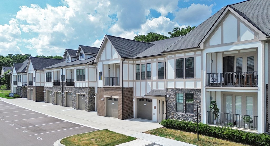 Garages available with interior hallway access