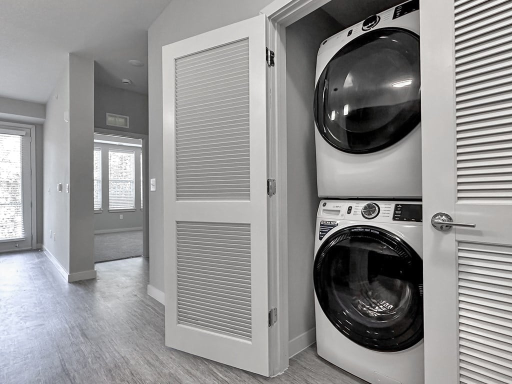 Full-size, in-suite laundry in every suite