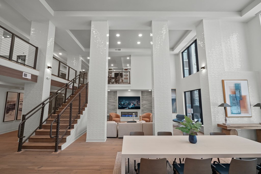 Impressive multi-story clubhouse with fireplace and WiFi